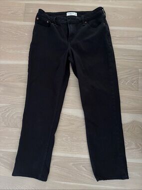 Abercrombie & Fitch Women's Black Straight Leg Jeans